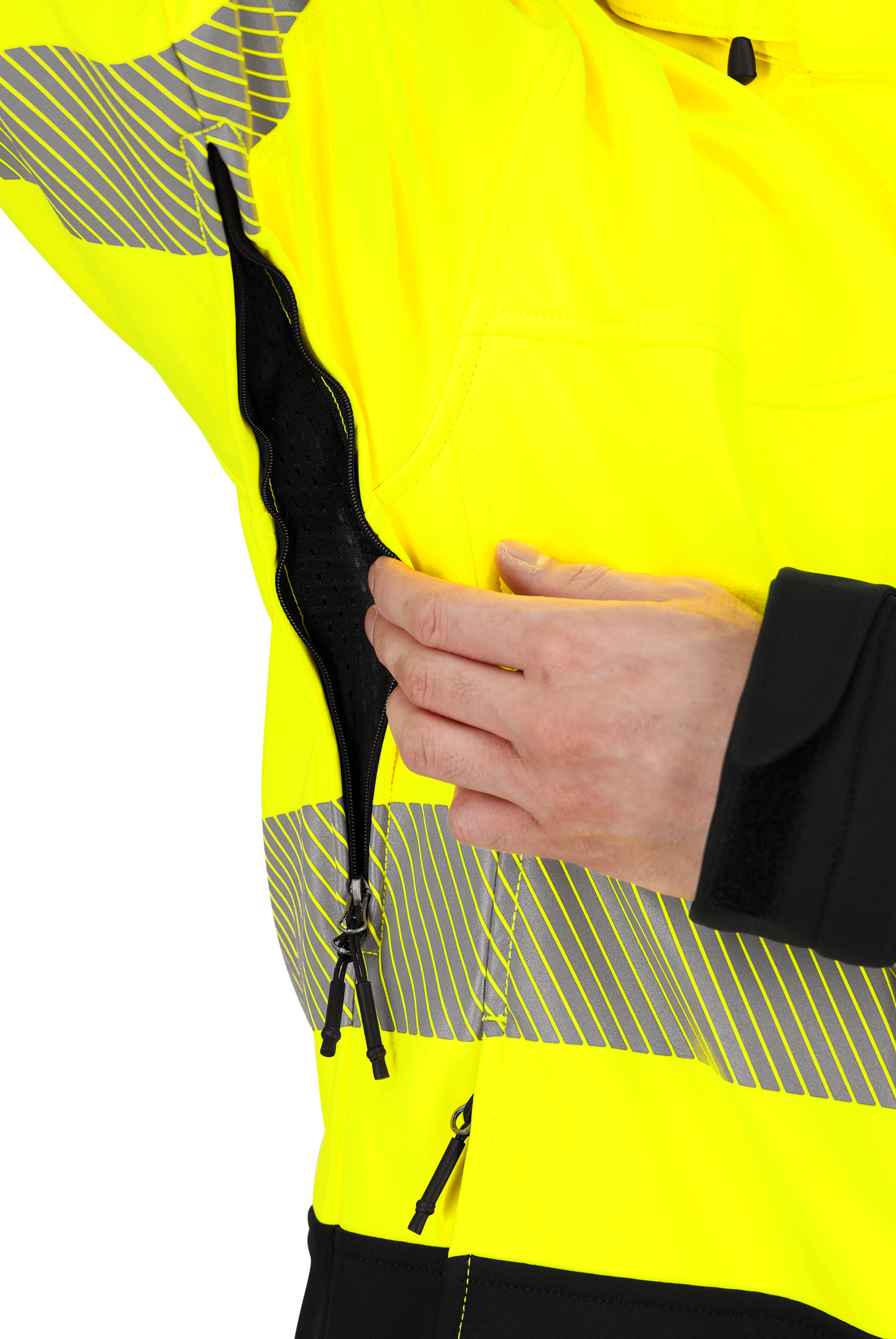 Куртка "Scuti Hivis Softshell Jacket Men" лимонный